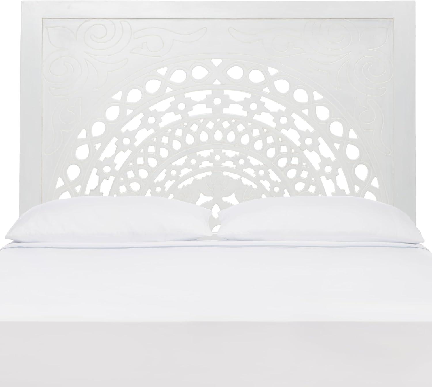image:imageSAFAVIEH Home Collection Romilda White Wash Queen Size HeadboardWhite Wash