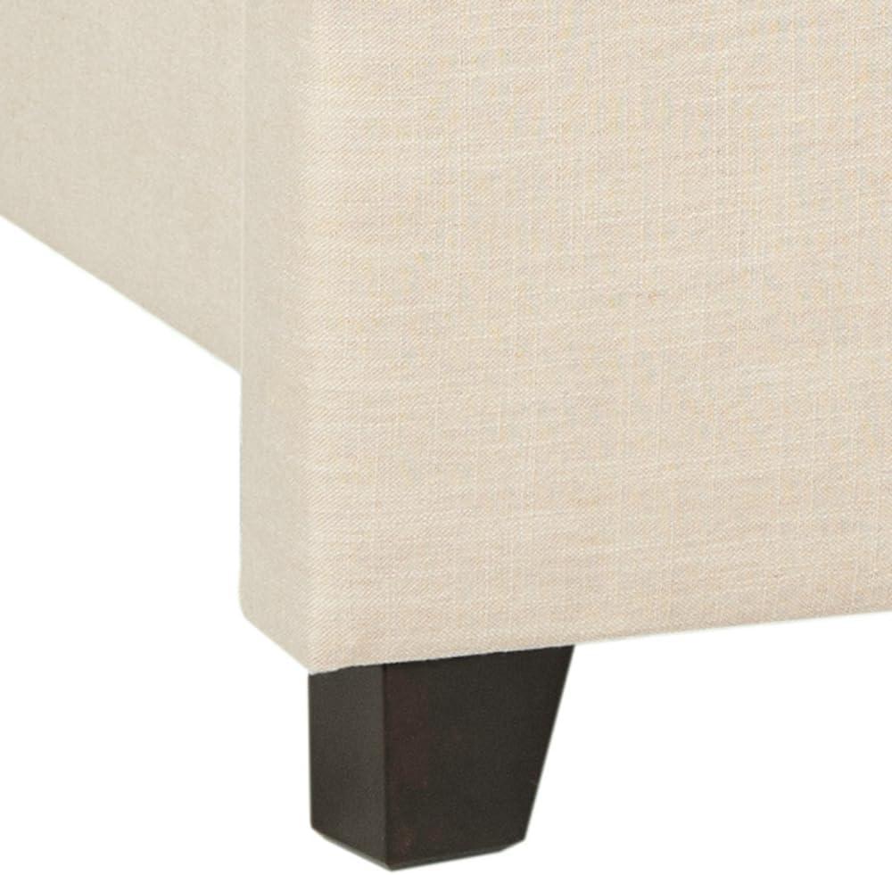 image:imageSAFAVIEH Home Collection Winslet Light Grey amp Espresso Bed FullLight Beige