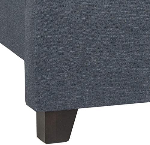 image:imageSAFAVIEH Home Collection Winslet Light Grey amp Espresso Bed FullNavy