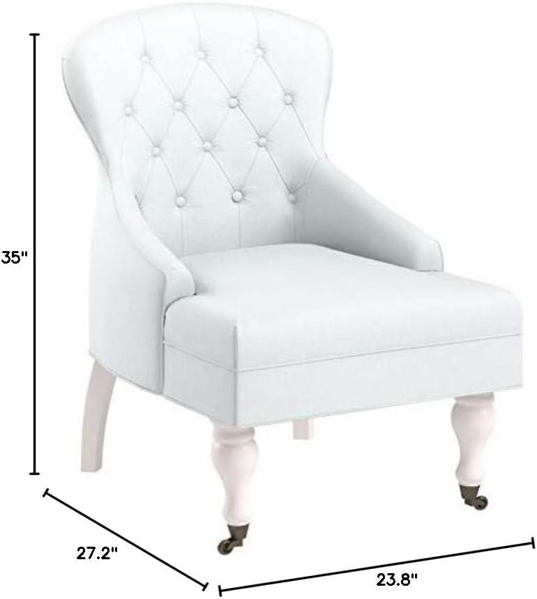 image:imageSAFAVIEH Mercer Collection Robert Light Brown Linen Club ChairRobins Egg Blue