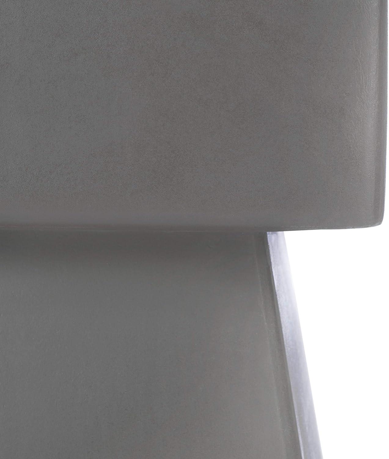 image:imageSAFAVIEH Outdoor Collection Zen Mushroom Modern Dark Grey Concrete Accent Table Fully AssembledGrey