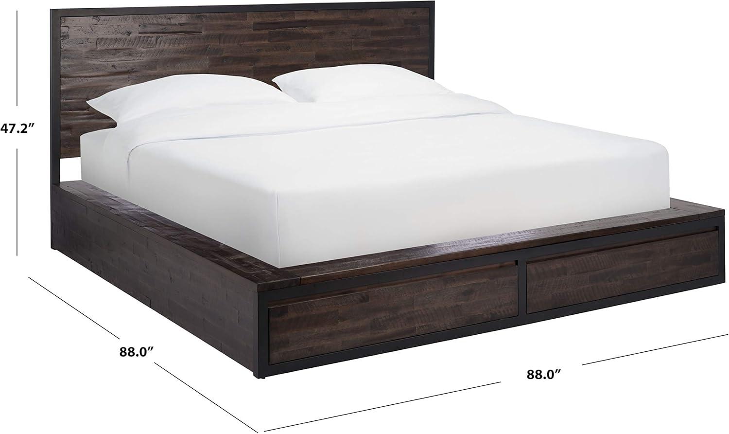 image:imageSAFAVIEH SFV6304AK3BX King Chocolate BrownBlackChocolate BrownBlack