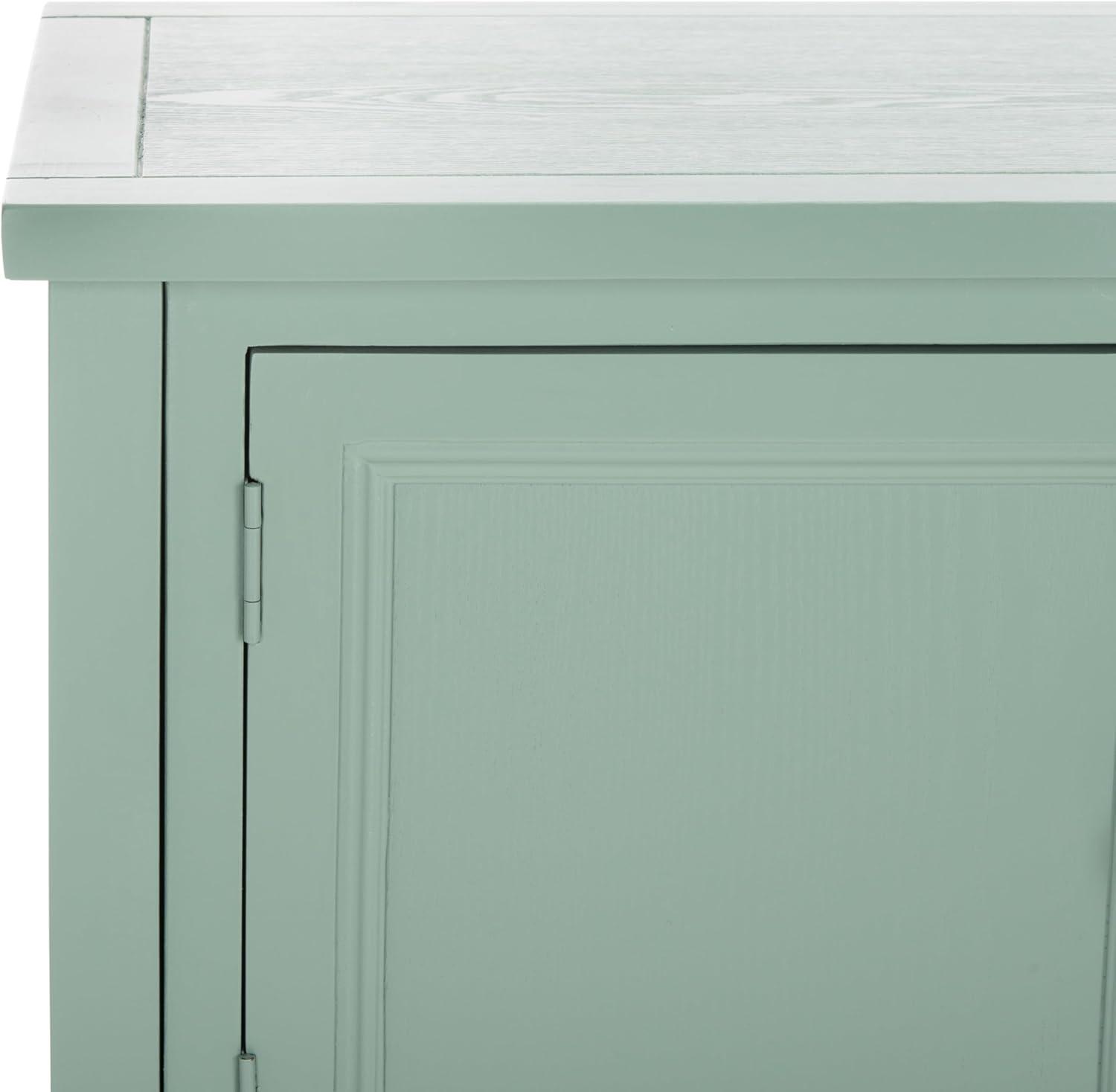 image:imageSafavieh American Homes Collection Charlotte Medium Oak SideboardAqua Smoke