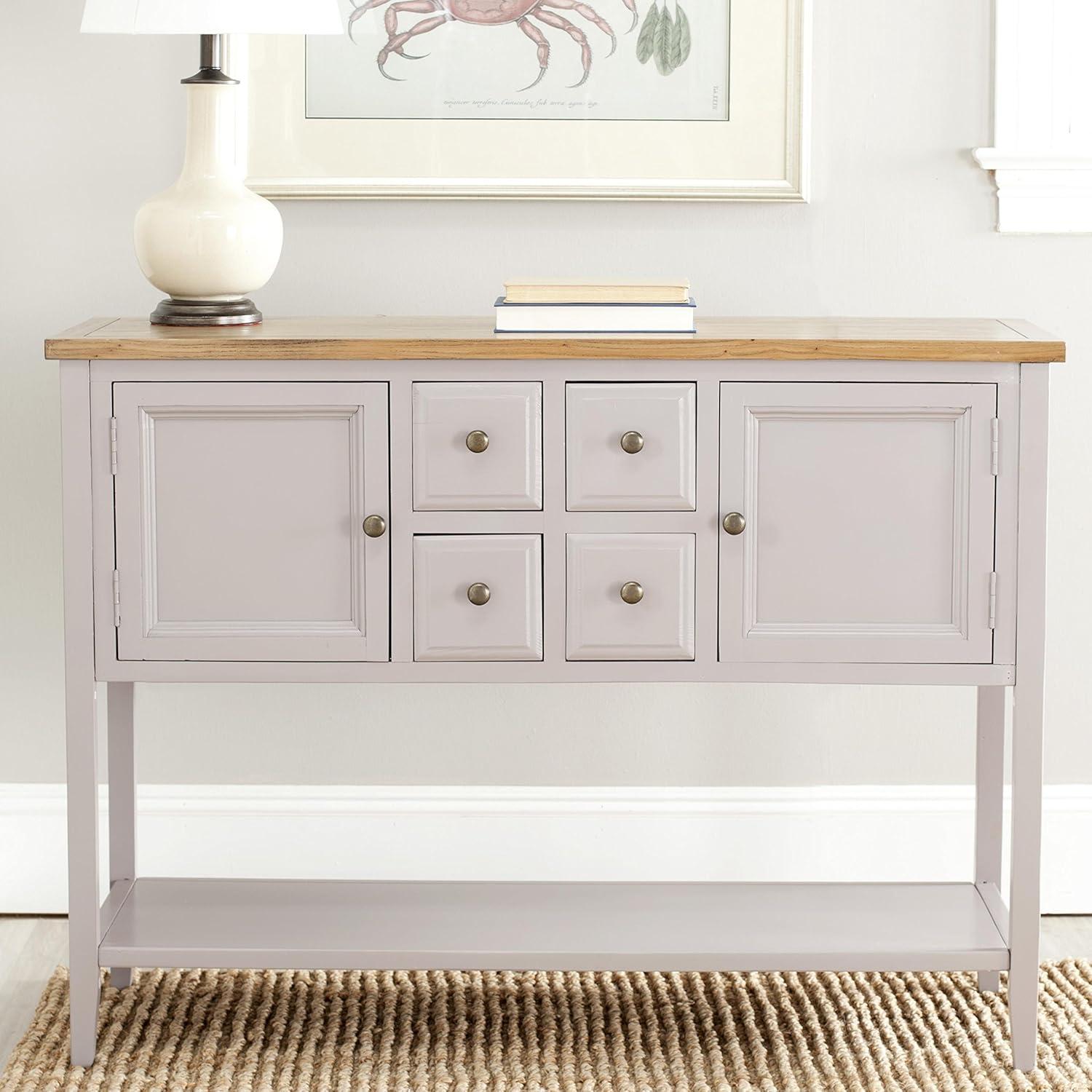 image:imageSafavieh American Homes Collection Charlotte Medium Oak SideboardQuartz Grey Oak