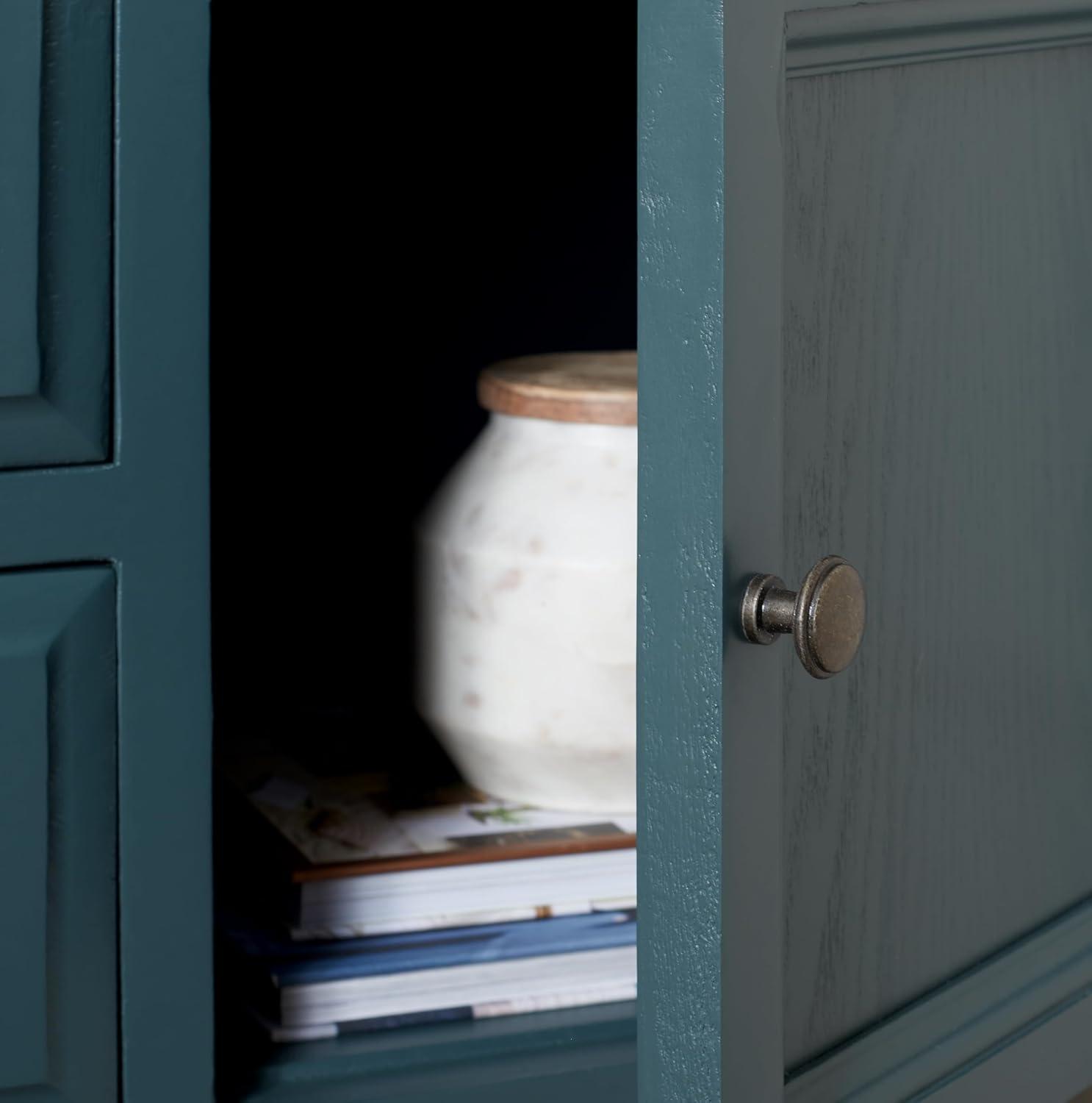 image:imageSafavieh American Homes Collection Charlotte Medium Oak SideboardTeal