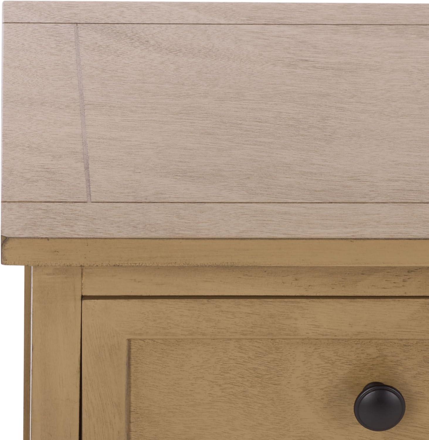 image:imageSafavieh American Homes Collection Damien Vintage Grey 3 Drawer Storage UnitDesert Brown