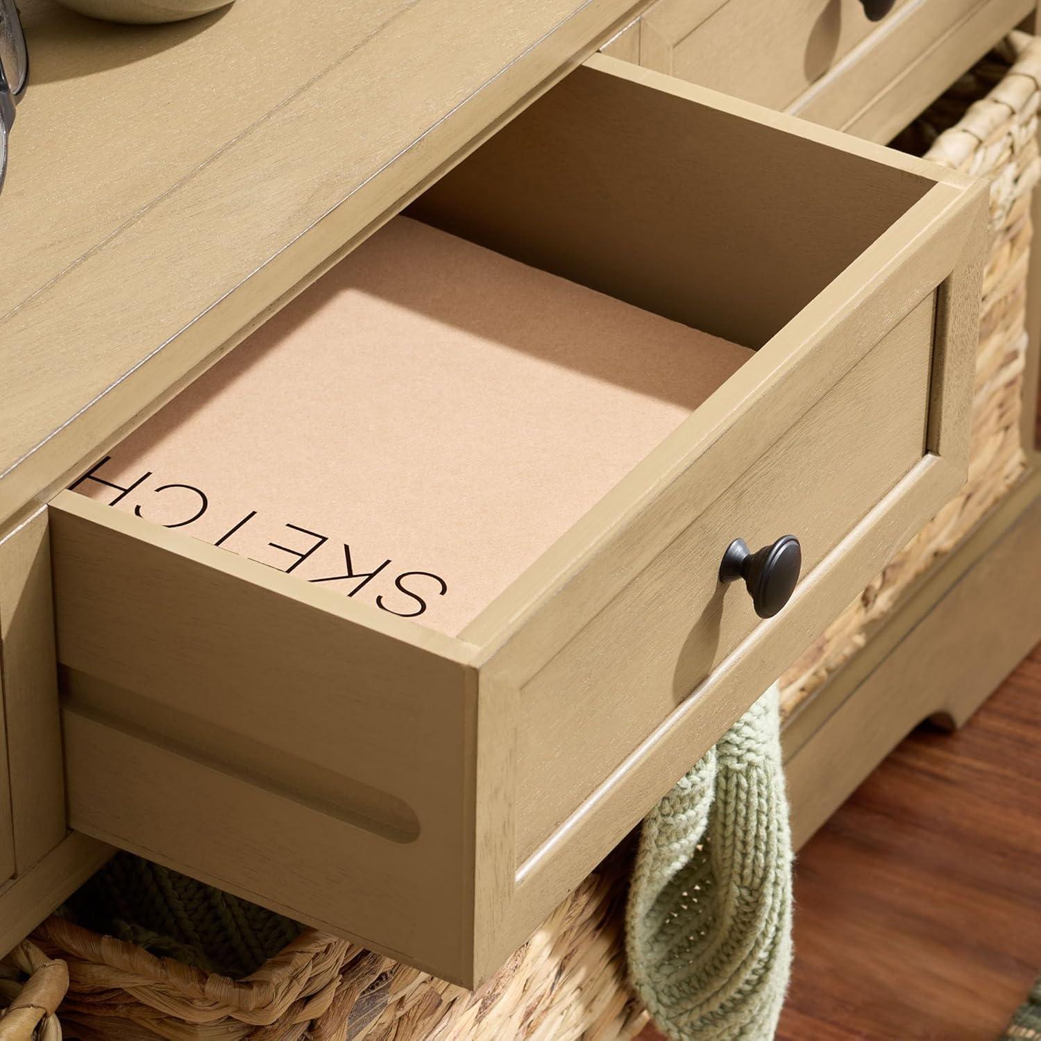 image:imageSafavieh American Homes Collection Damien Vintage Grey 3 Drawer Storage UnitDesert Brown