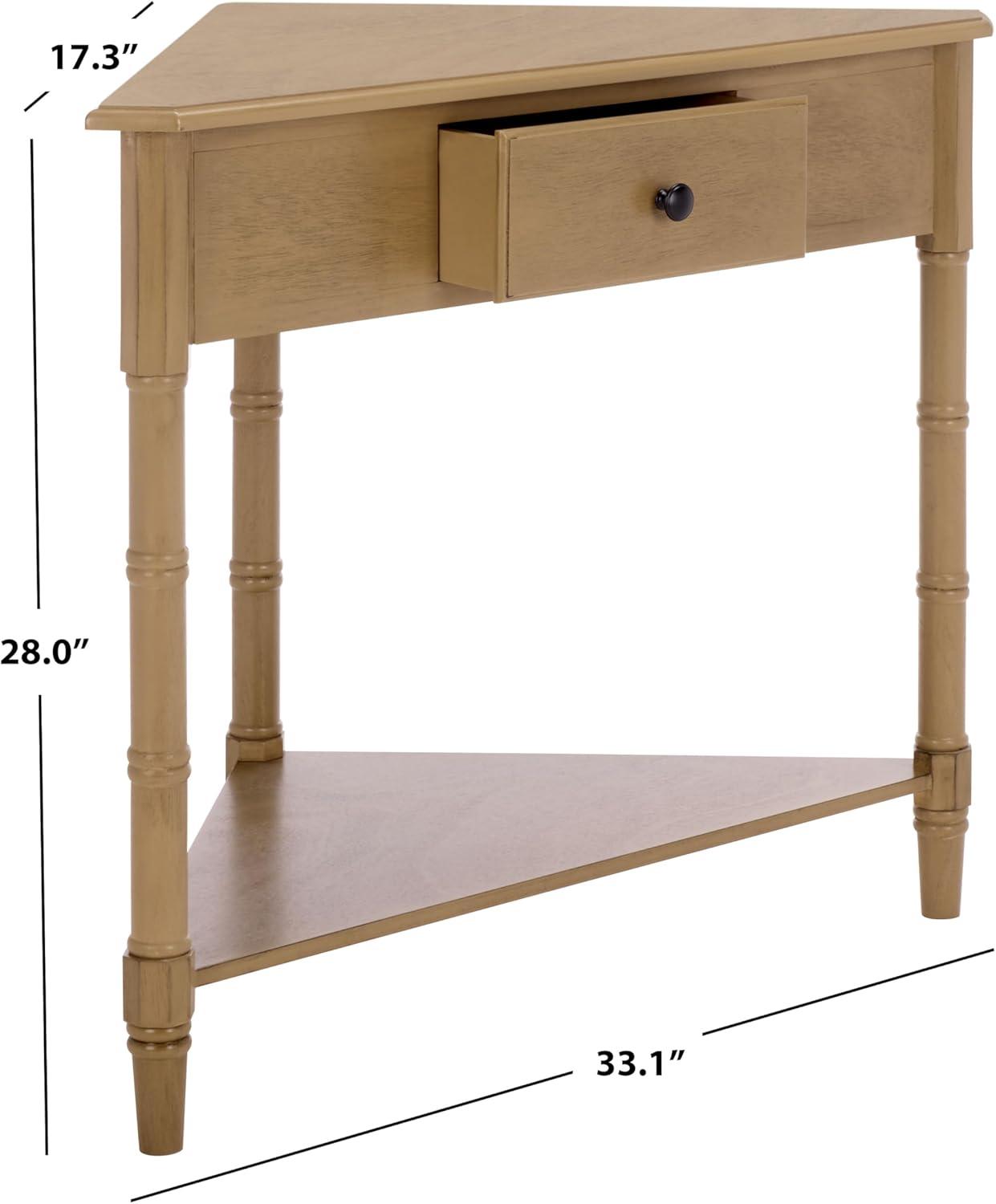 image:imageSafavieh American Homes Collection Gomez Vintage Grey Corner TableDesert Brown