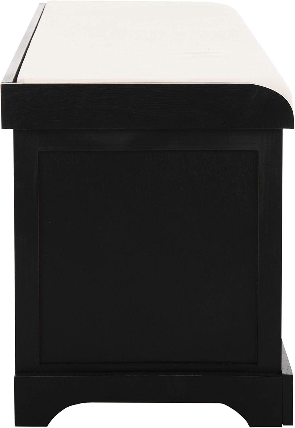 image:imageSafavieh American Homes Collection Lonan Grey and White Wicker Storage BenchBlack