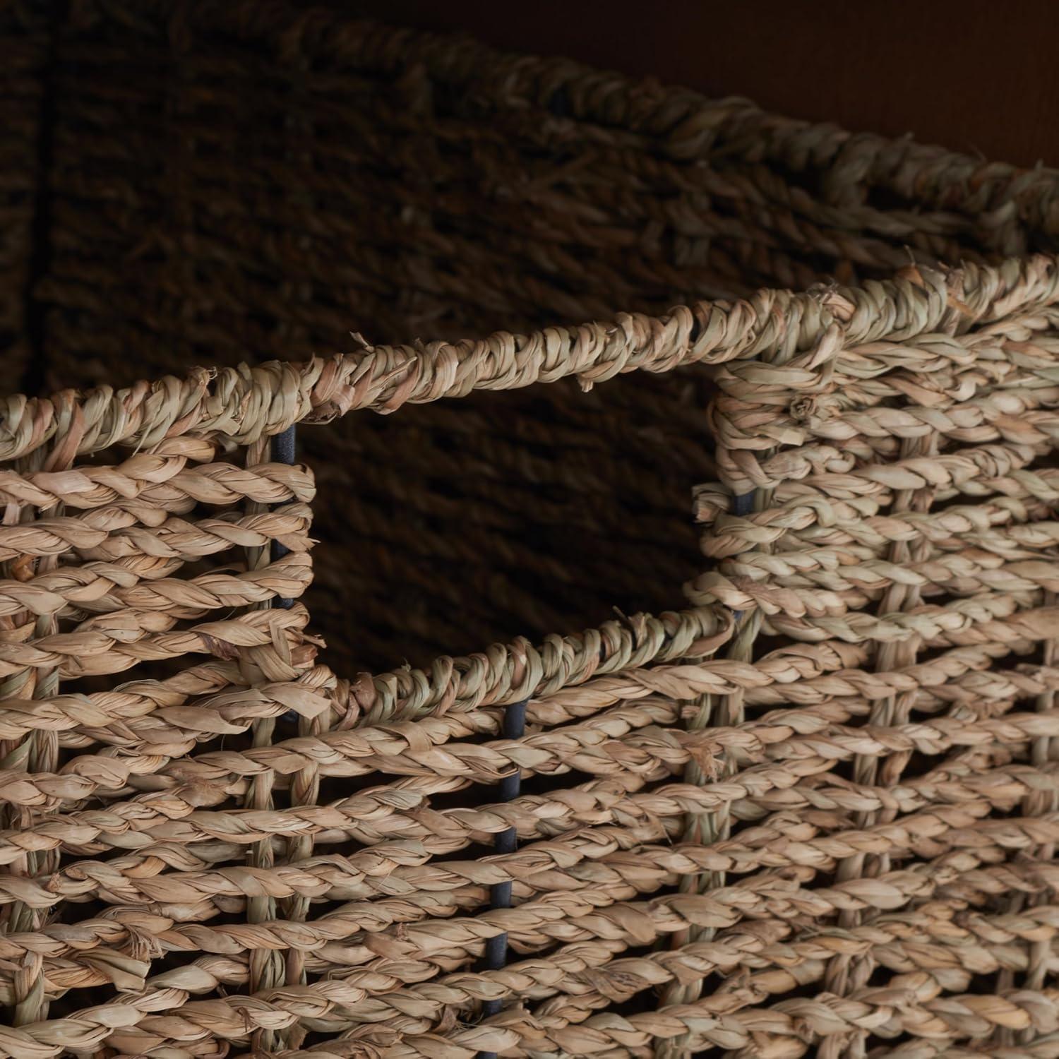 image:imageSafavieh American Homes Collection Lonan Grey and White Wicker Storage BenchSepia
