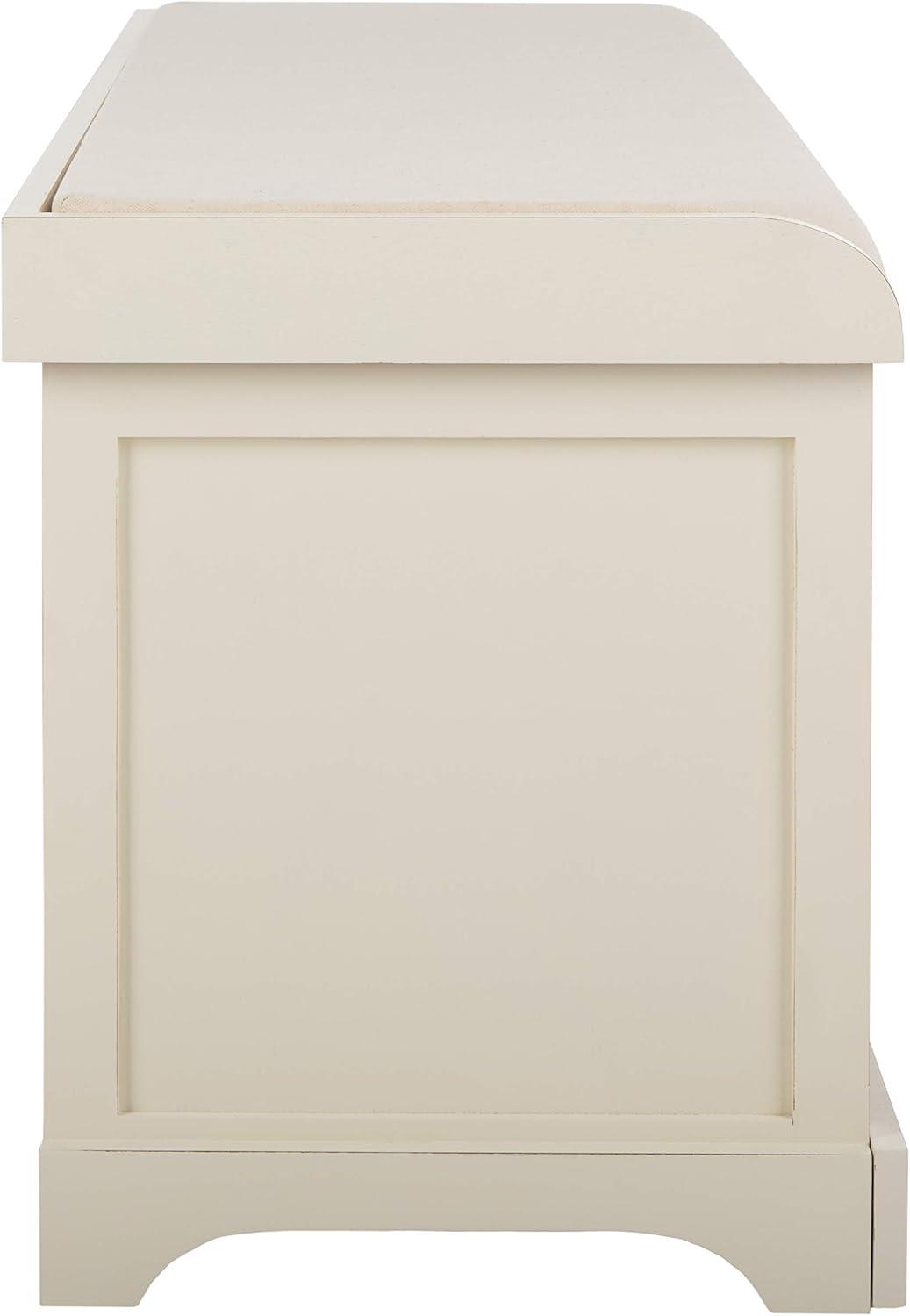 image:imageSafavieh American Homes Collection Lonan Grey and White Wicker Storage BenchWhite