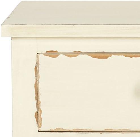 image:imageSafavieh American Homes Collection Maxine Vintage Cream Accent TableVanillaVanilla