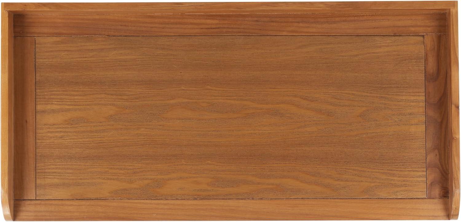image:imageSafavieh American Homes Collection Noah Antiqued Pewter and Oak Storage BenchOak