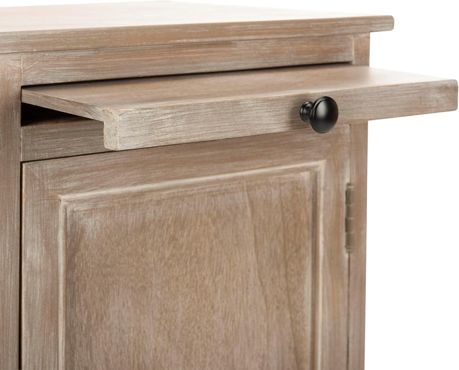 image:imageSafavieh American Homes Collection Raven Vintage Grey Tall Storage UnitWhite Washed