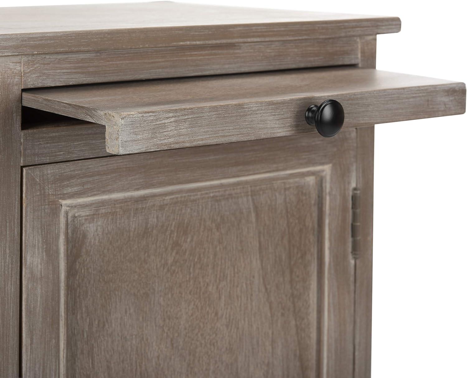 image:imageSafavieh American Homes Collection Raven Vintage Grey Tall Storage UnitWhite Washed