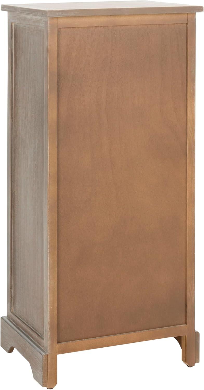 image:imageSafavieh American Homes Collection Raven Vintage Grey Tall Storage UnitWhite Washed