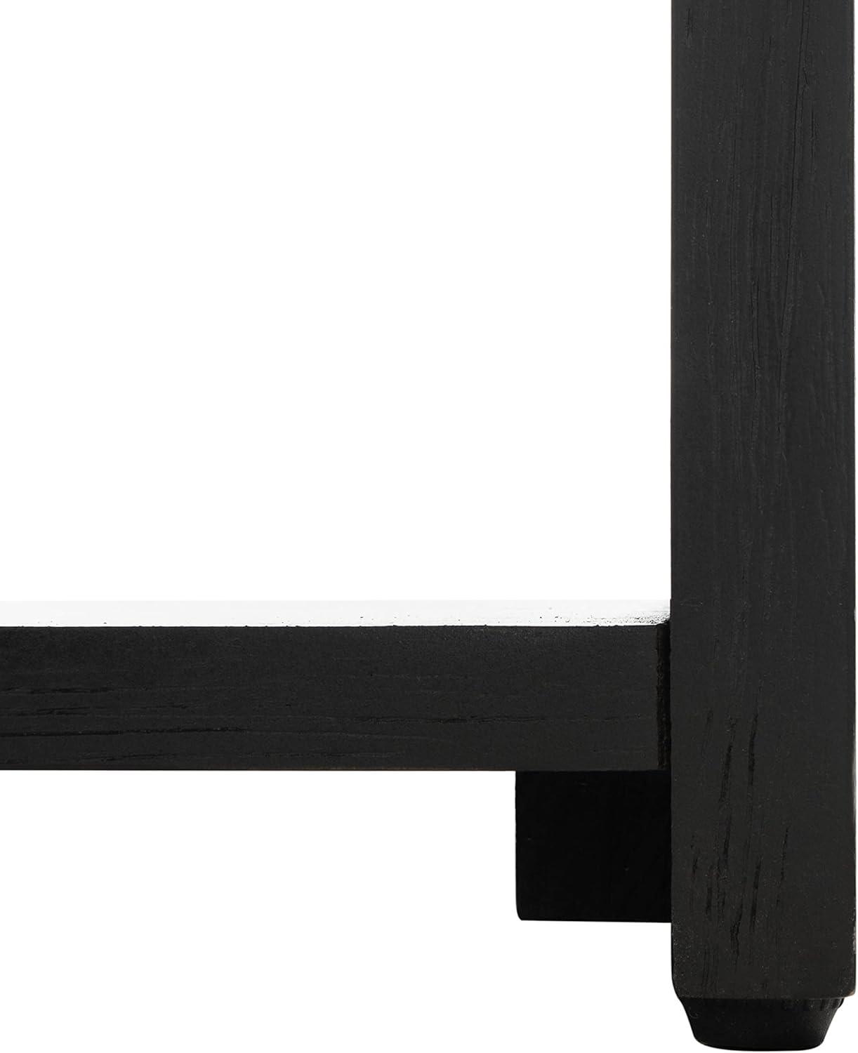 image:imageSafavieh Couture Adeline Dark Chocolate 1drawer Storage NightstandBlack