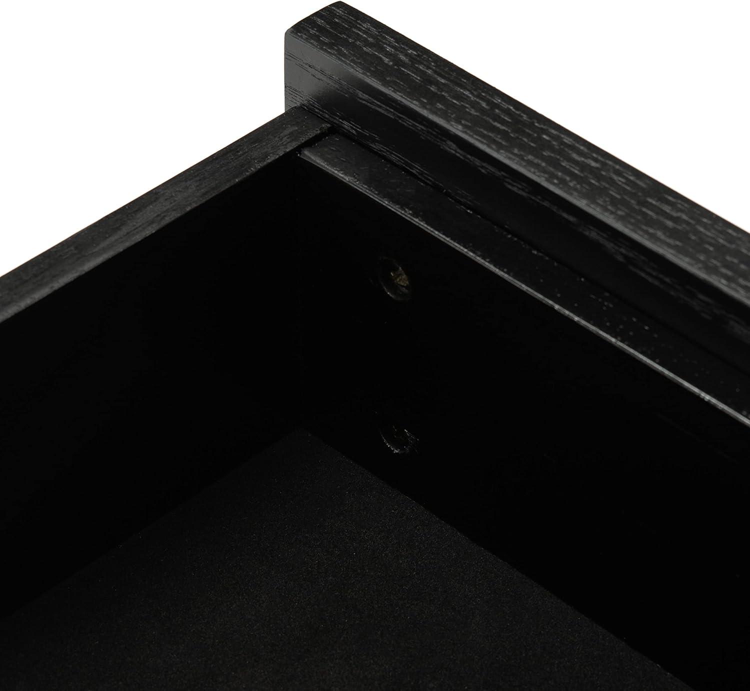 image:imageSafavieh Couture Adeline Dark Chocolate 1drawer Storage NightstandBlack