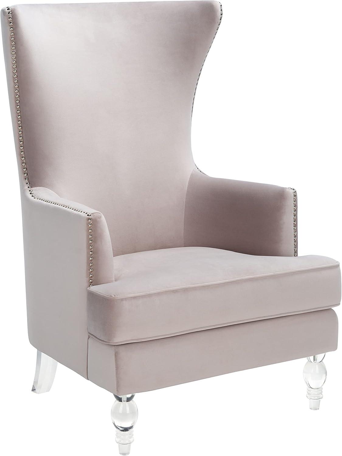 image:imageSafavieh Couture Geode Modern Wingback ChairPale Taupe