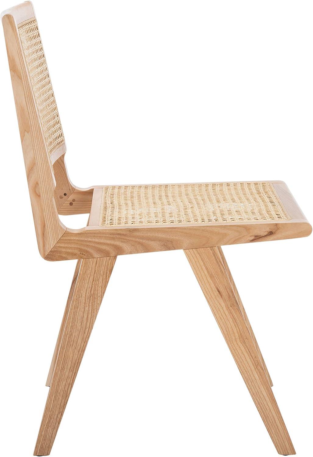 image:imageSafavieh Couture Hattie 19inch Black and Natural Rattan Dining Chair Set of 2Natural