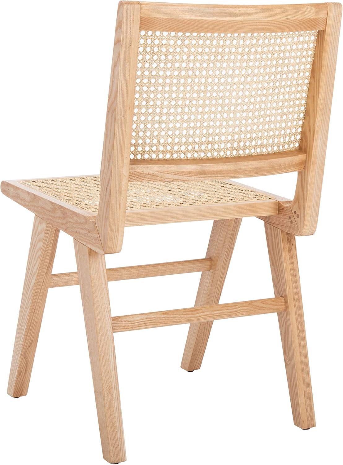image:imageSafavieh Couture Hattie 19inch Black and Natural Rattan Dining Chair Set of 2Natural