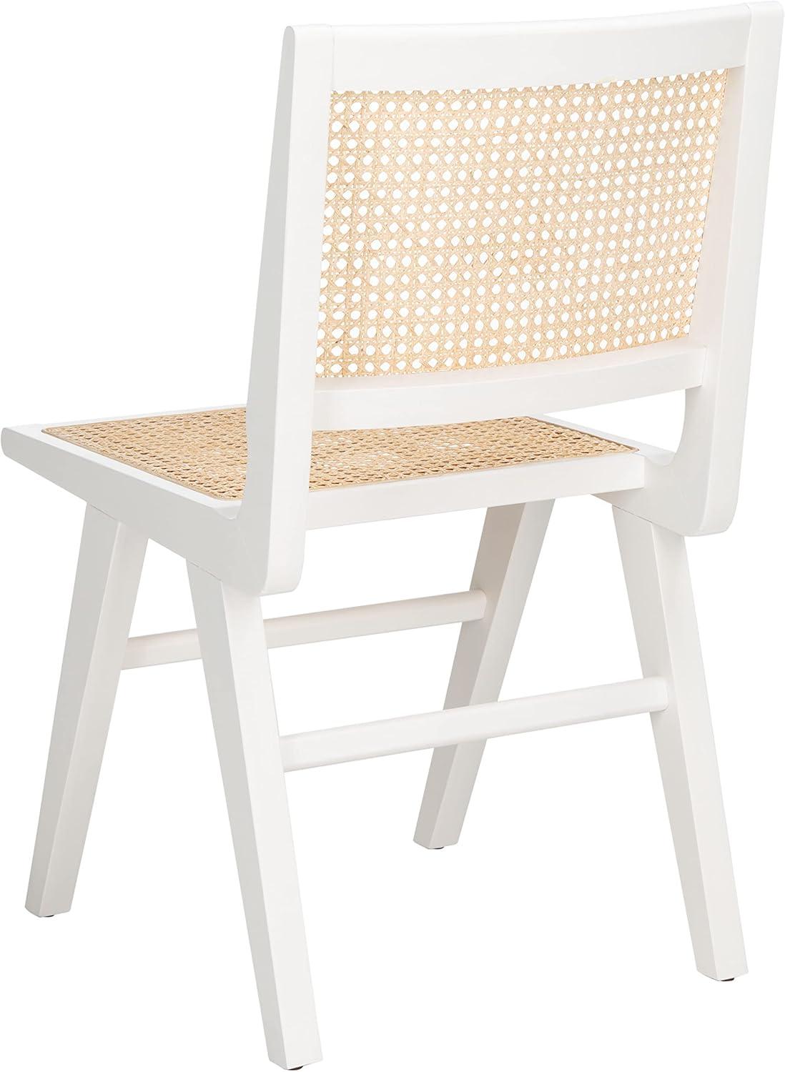 image:imageSafavieh Couture Hattie 19inch Black and Natural Rattan Dining Chair Set of 2White Natural