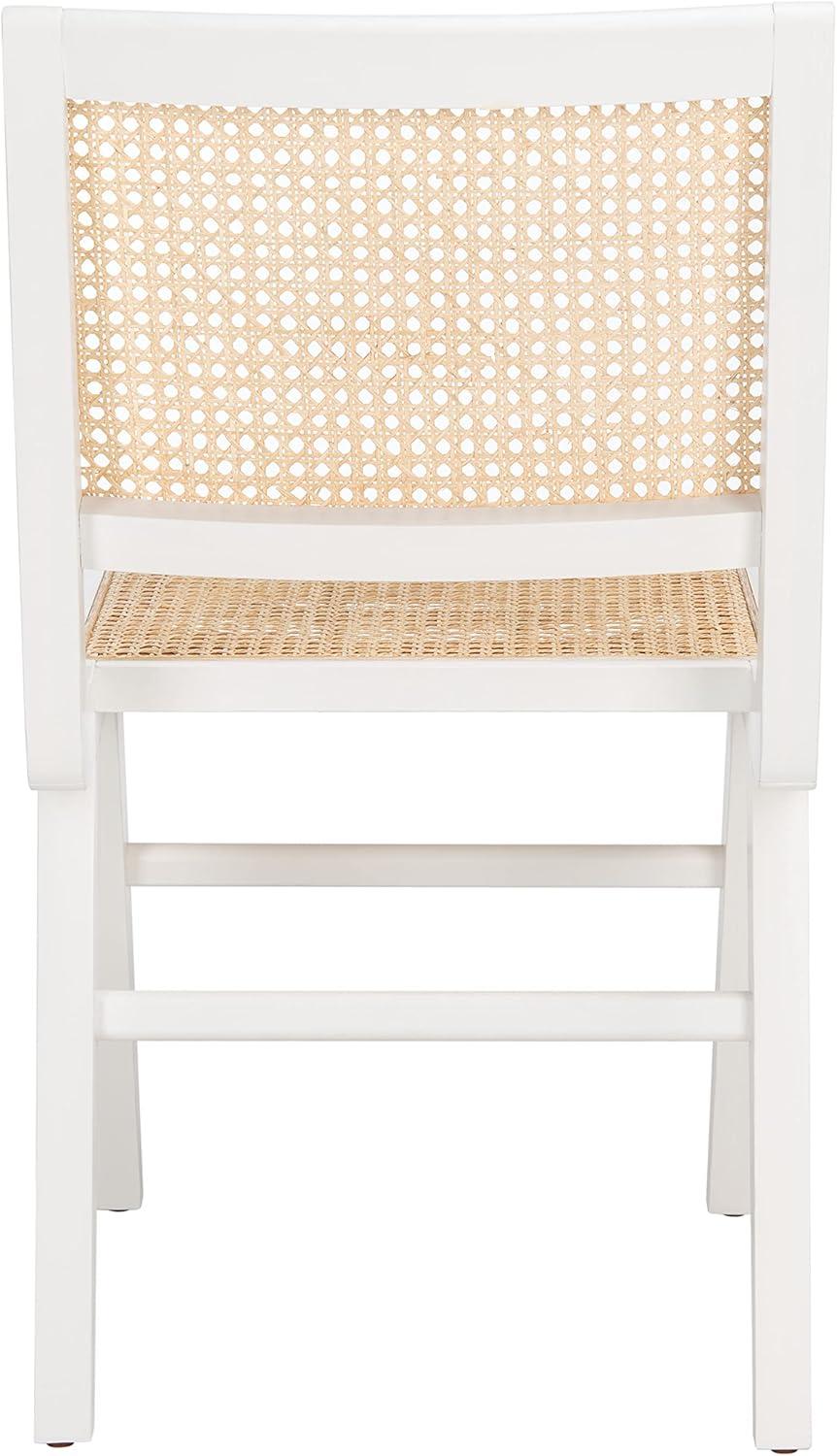 image:imageSafavieh Couture Hattie 19inch Black and Natural Rattan Dining Chair Set of 2White Natural