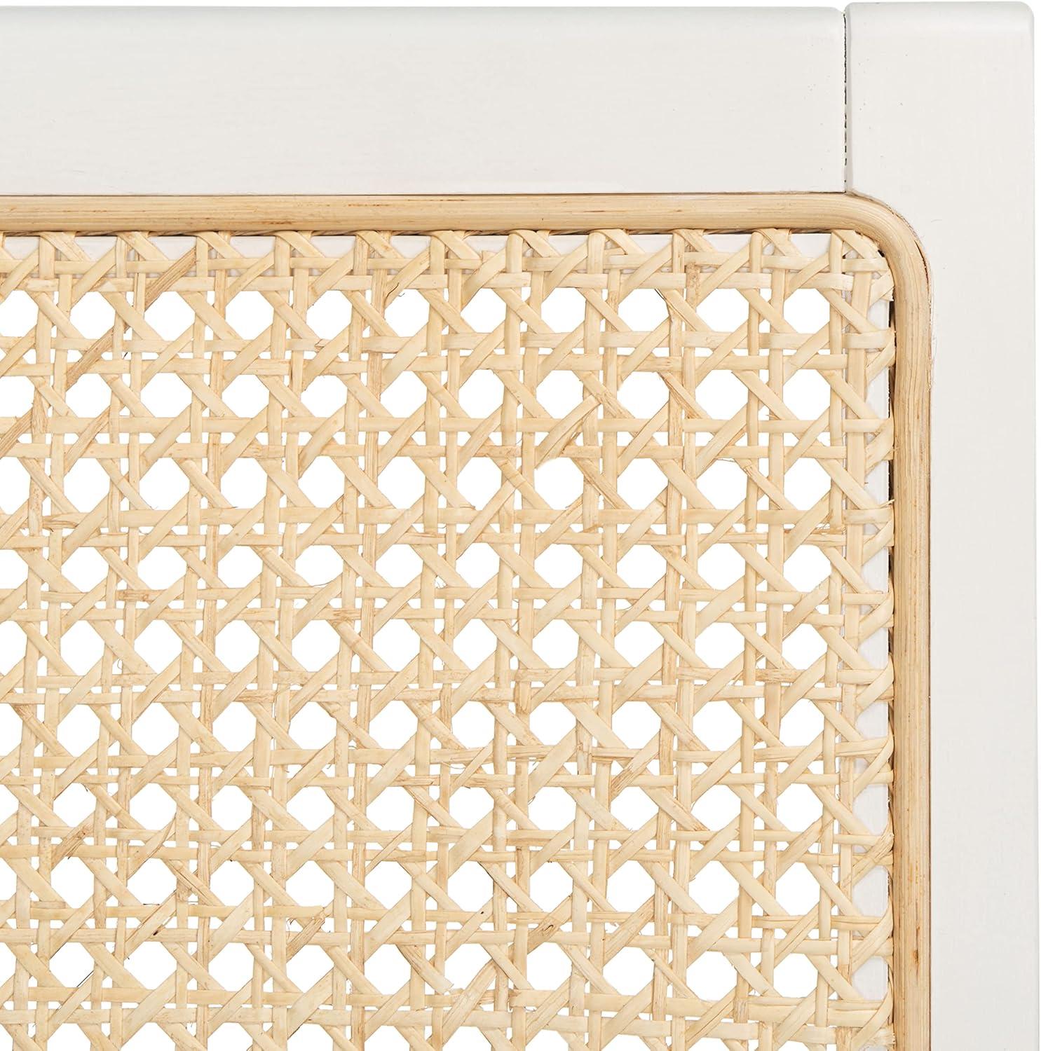 image:imageSafavieh Couture Hattie 19inch Black and Natural Rattan Dining Chair Set of 2White Natural