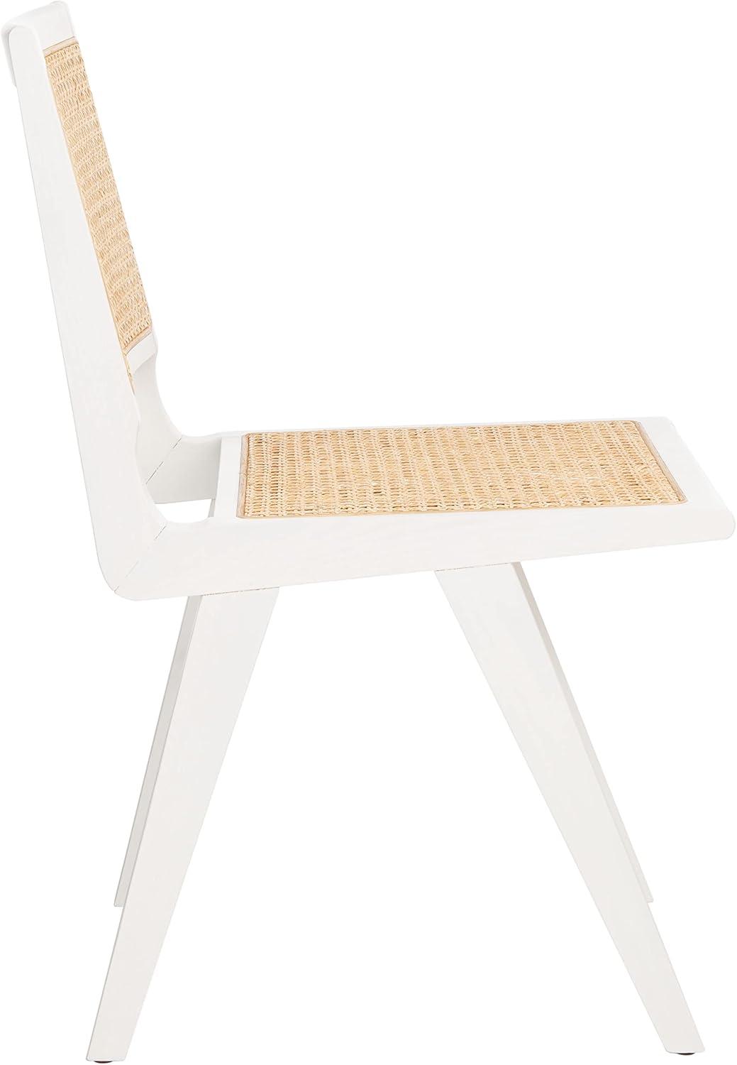 image:imageSafavieh Couture Hattie 19inch Black and Natural Rattan Dining Chair Set of 2White Natural