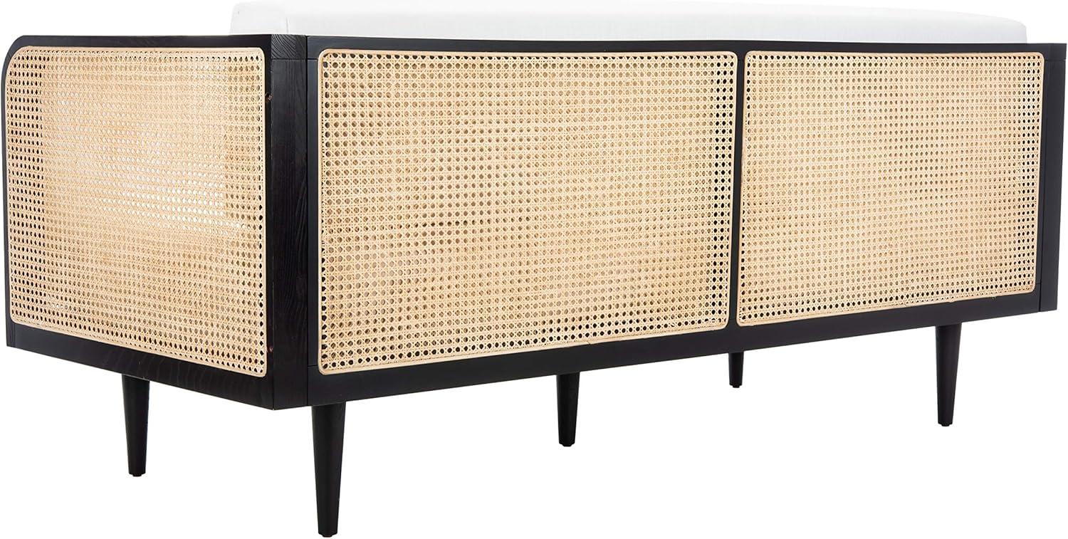 image:imageSafavieh Couture Helena French MidCentury Natural and Beige Rattan DaybedBlackNatural