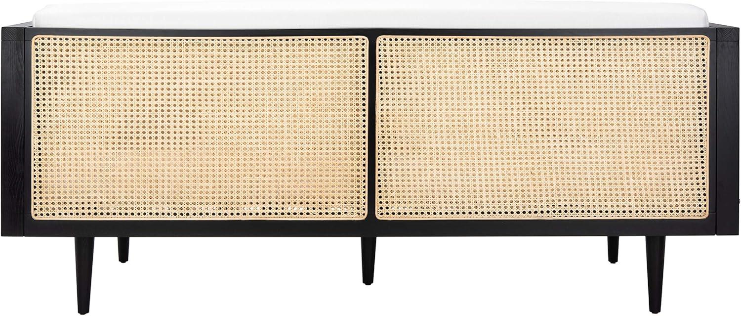image:imageSafavieh Couture Helena French MidCentury Natural and Beige Rattan DaybedBlackNatural