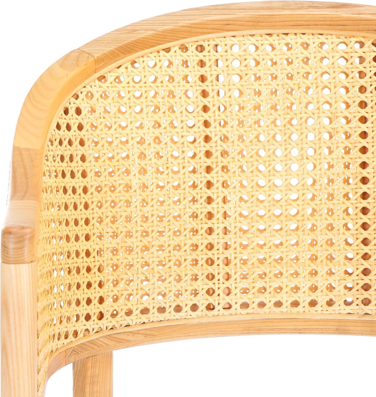 image:imageSafavieh Couture Home Collection Rogue Natural Rattan Living Room Dining Accent Chair Fully Assembled SFV4106BNatural
