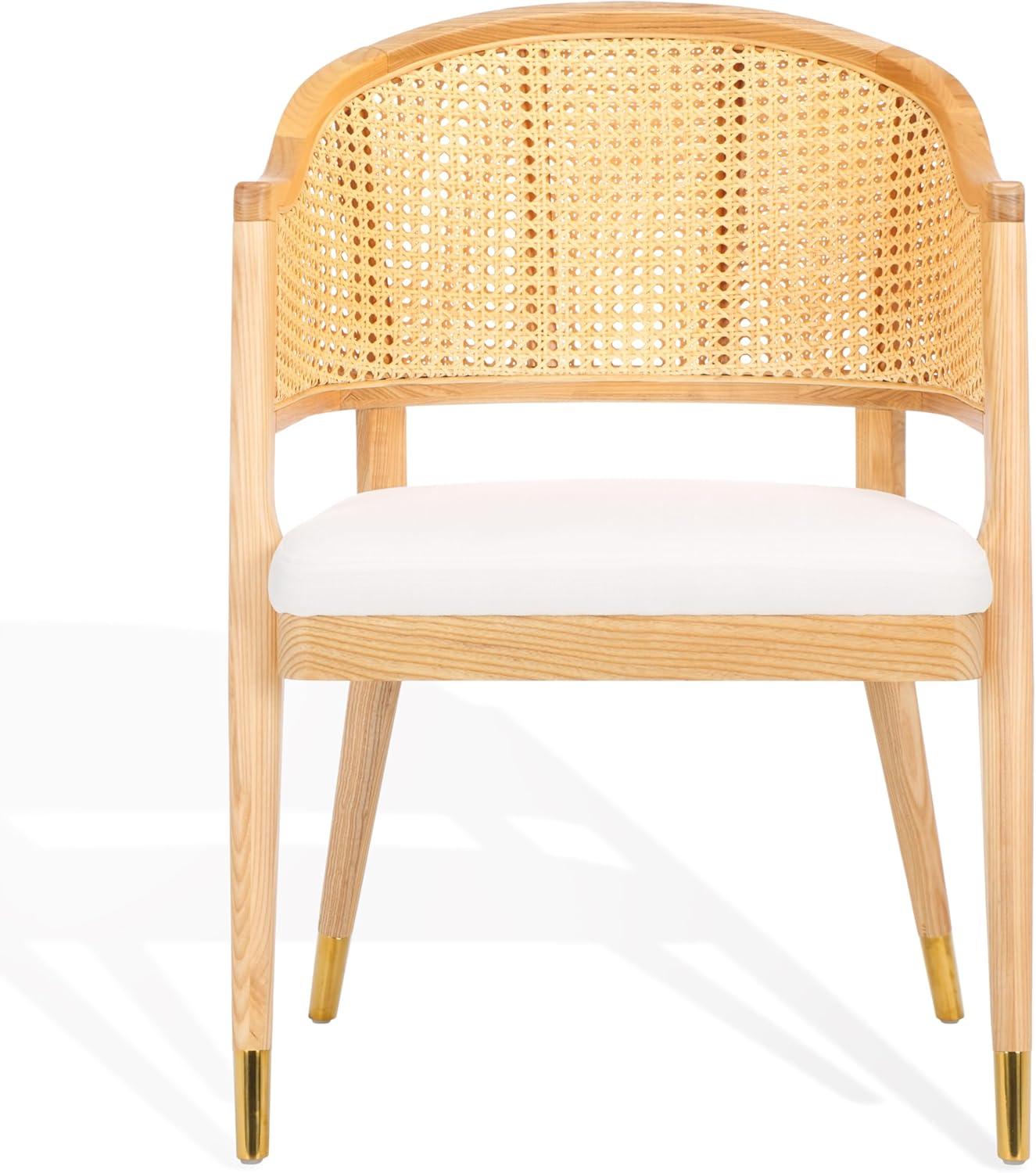 image:imageSafavieh Couture Home Collection Rogue Natural Rattan Living Room Dining Accent Chair Fully Assembled SFV4106BNatural