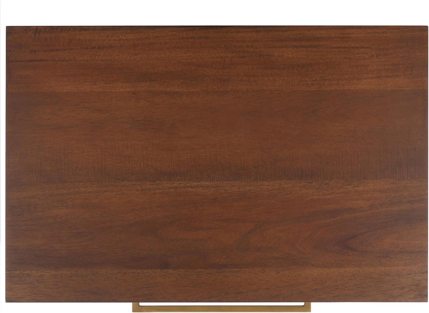 image:imageSafavieh Couture Mallory Dark Chocolate 1Drawer Storage NightstandBrown
