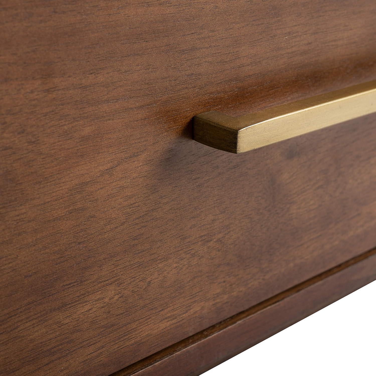 image:imageSafavieh Couture Mallory Dark Chocolate 1Drawer Storage NightstandBrown