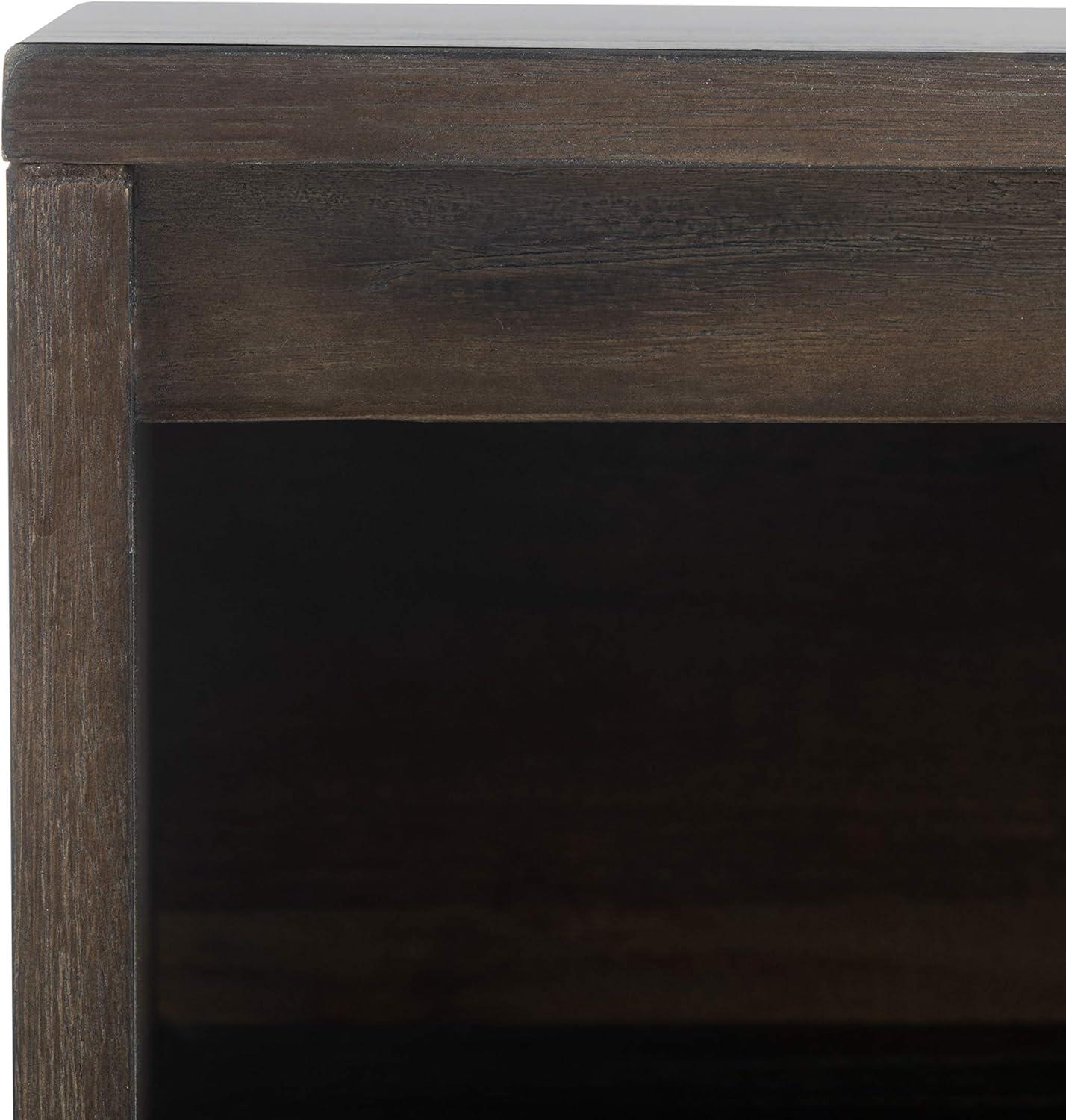 image:imageSafavieh Couture Mallory Dark Chocolate 1Drawer Storage NightstandDark Chocolate