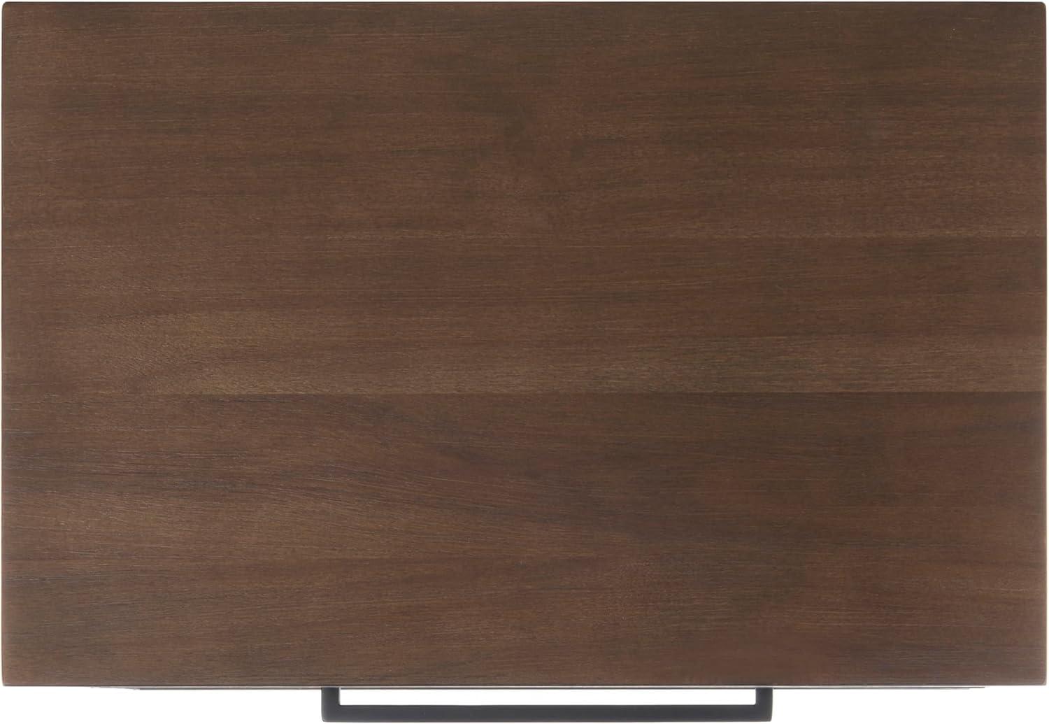 image:imageSafavieh Couture Mallory Dark Chocolate 1Drawer Storage NightstandDark Chocolate