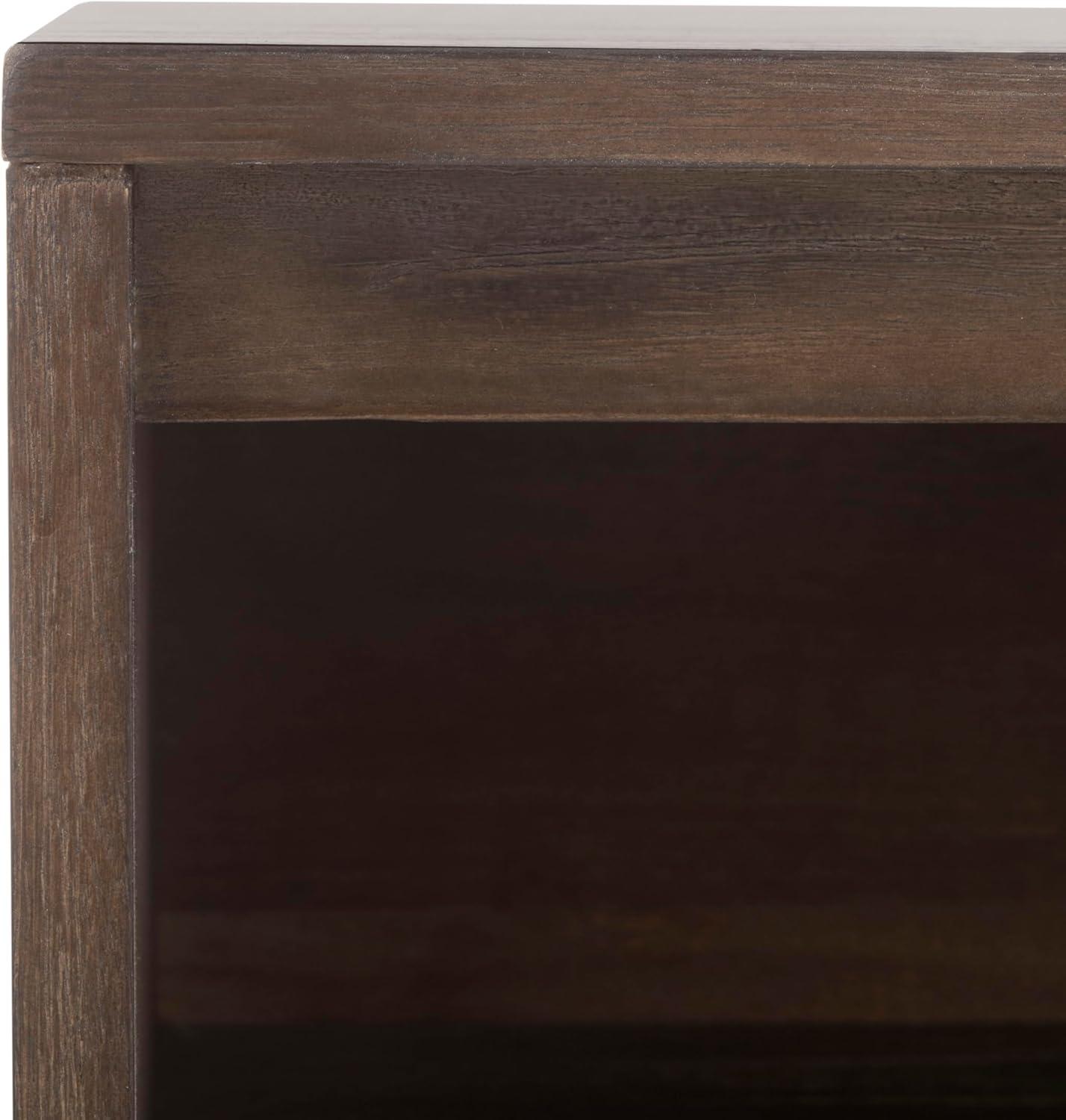 image:imageSafavieh Couture Mallory Dark Chocolate 1Drawer Storage NightstandDark Chocolate
