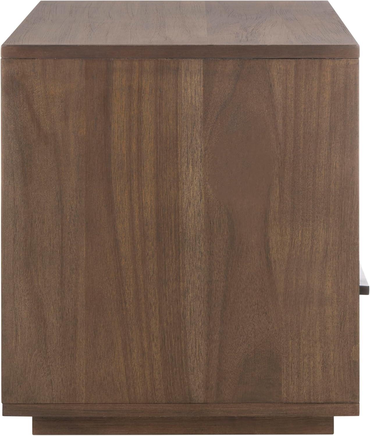 image:imageSafavieh Couture Mallory Dark Chocolate 1Drawer Storage NightstandDark Chocolate