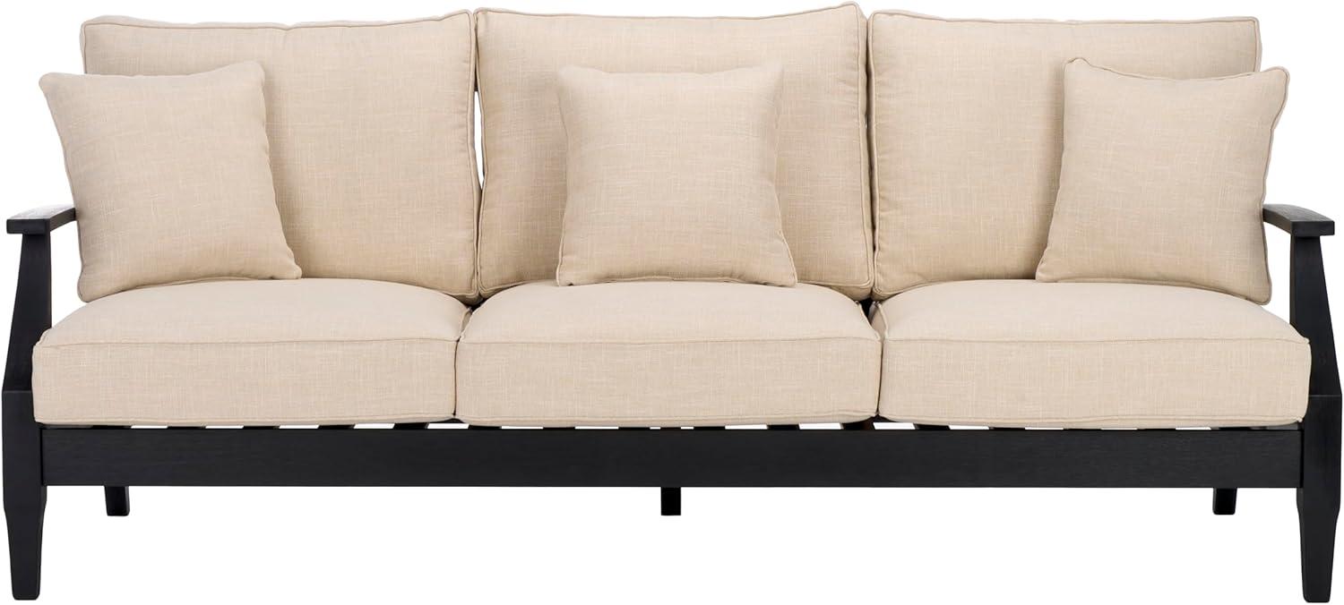 image:imageSafavieh Couture Patio Martinique Natural and White Wood Outdoor Sofa NaturalWhiteBlack