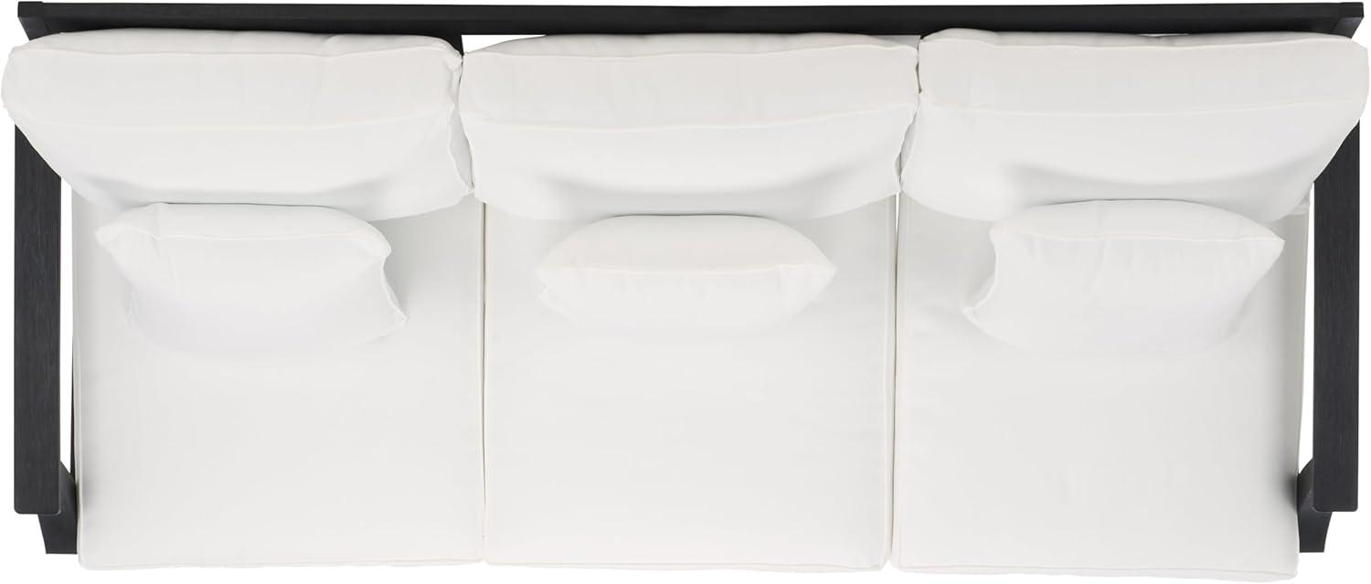 image:imageSafavieh Couture Patio Martinique Natural and White Wood Outdoor Sofa NaturalWhiteBlack