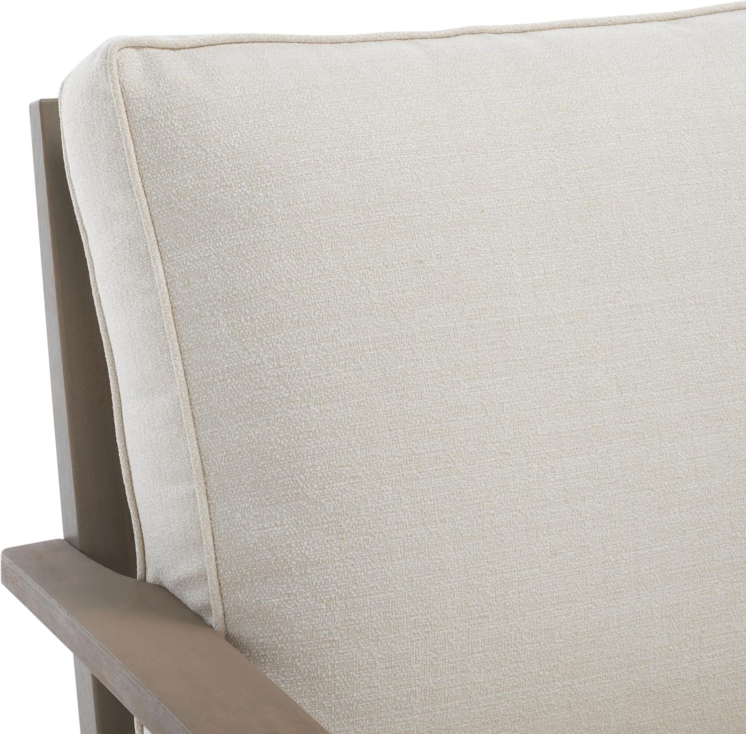 image:imageSafavieh Couture Patio Martinique Natural and White Wood Outdoor Sofa NaturalWhiteLight GreyBeige