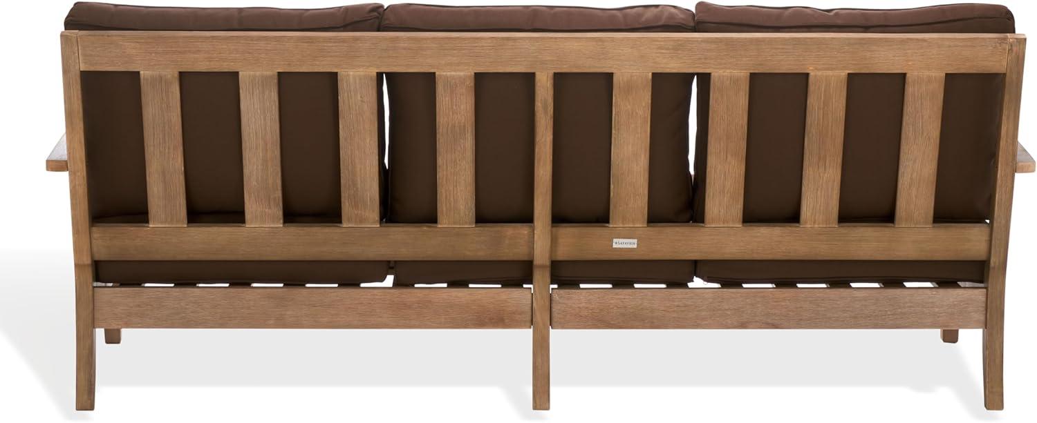 image:imageSafavieh Couture Patio Martinique Natural and White Wood Outdoor Sofa NaturalWhiteNaturalDark Brown