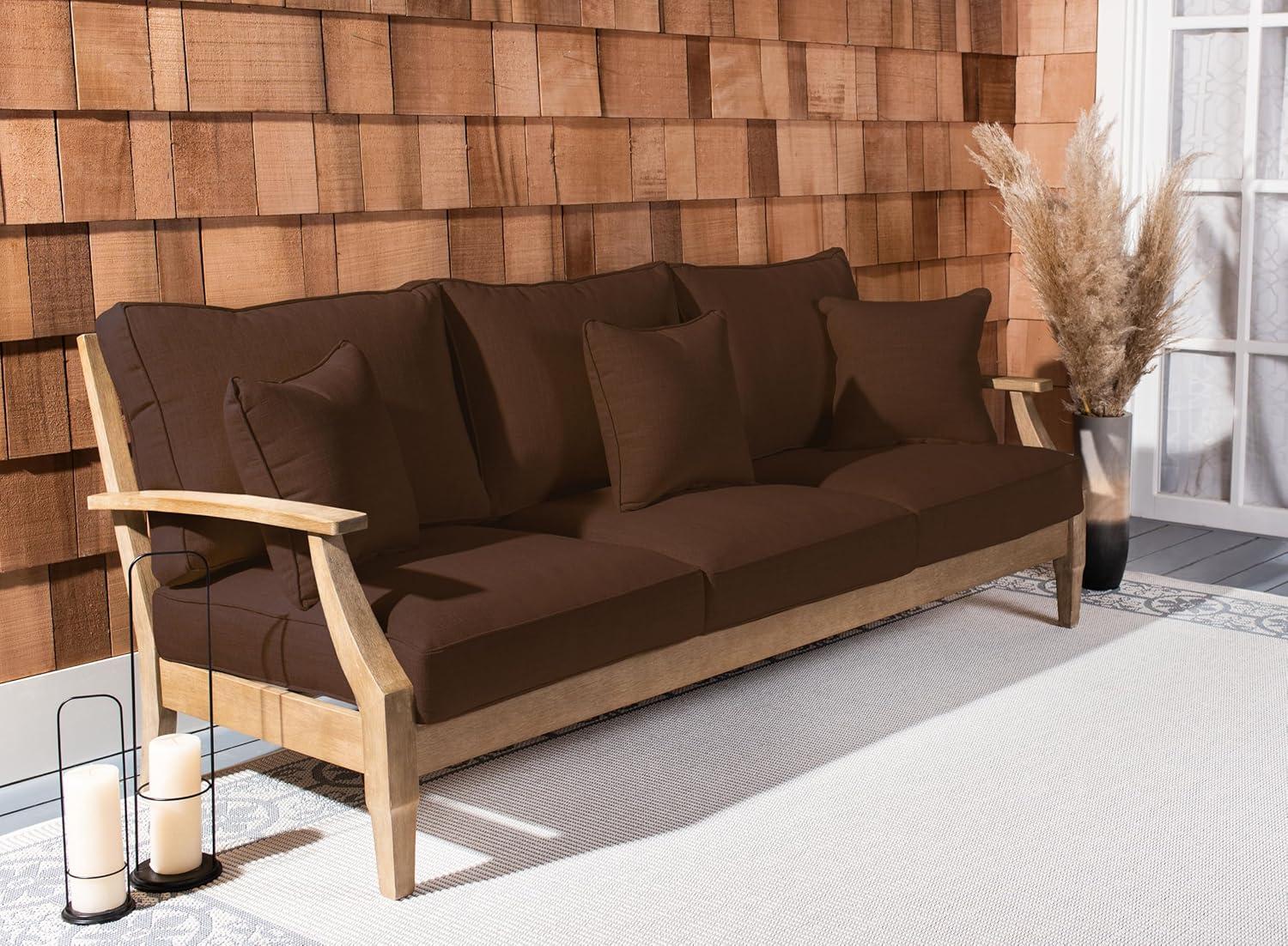image:imageSafavieh Couture Patio Martinique Natural and White Wood Outdoor Sofa NaturalWhiteNaturalDark Brown