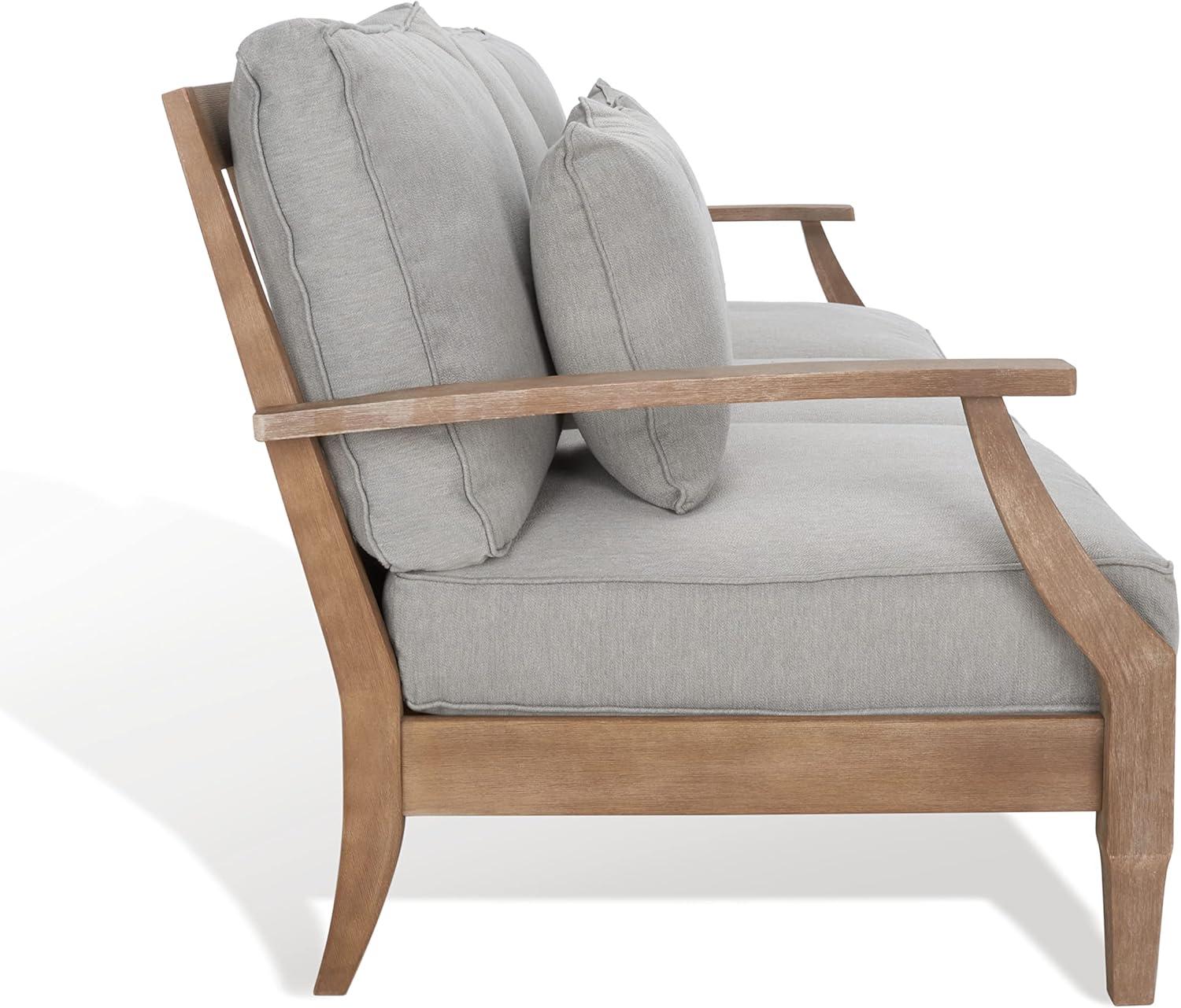image:imageSafavieh Couture Patio Martinique Natural and White Wood Outdoor Sofa NaturalWhiteNaturalGrey