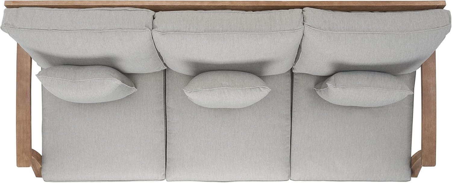 image:imageSafavieh Couture Patio Martinique Natural and White Wood Outdoor Sofa NaturalWhiteNaturalGrey