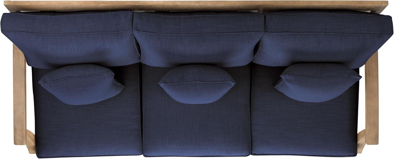 image:imageSafavieh Couture Patio Martinique Natural and White Wood Outdoor Sofa NaturalWhiteNaturalNavy