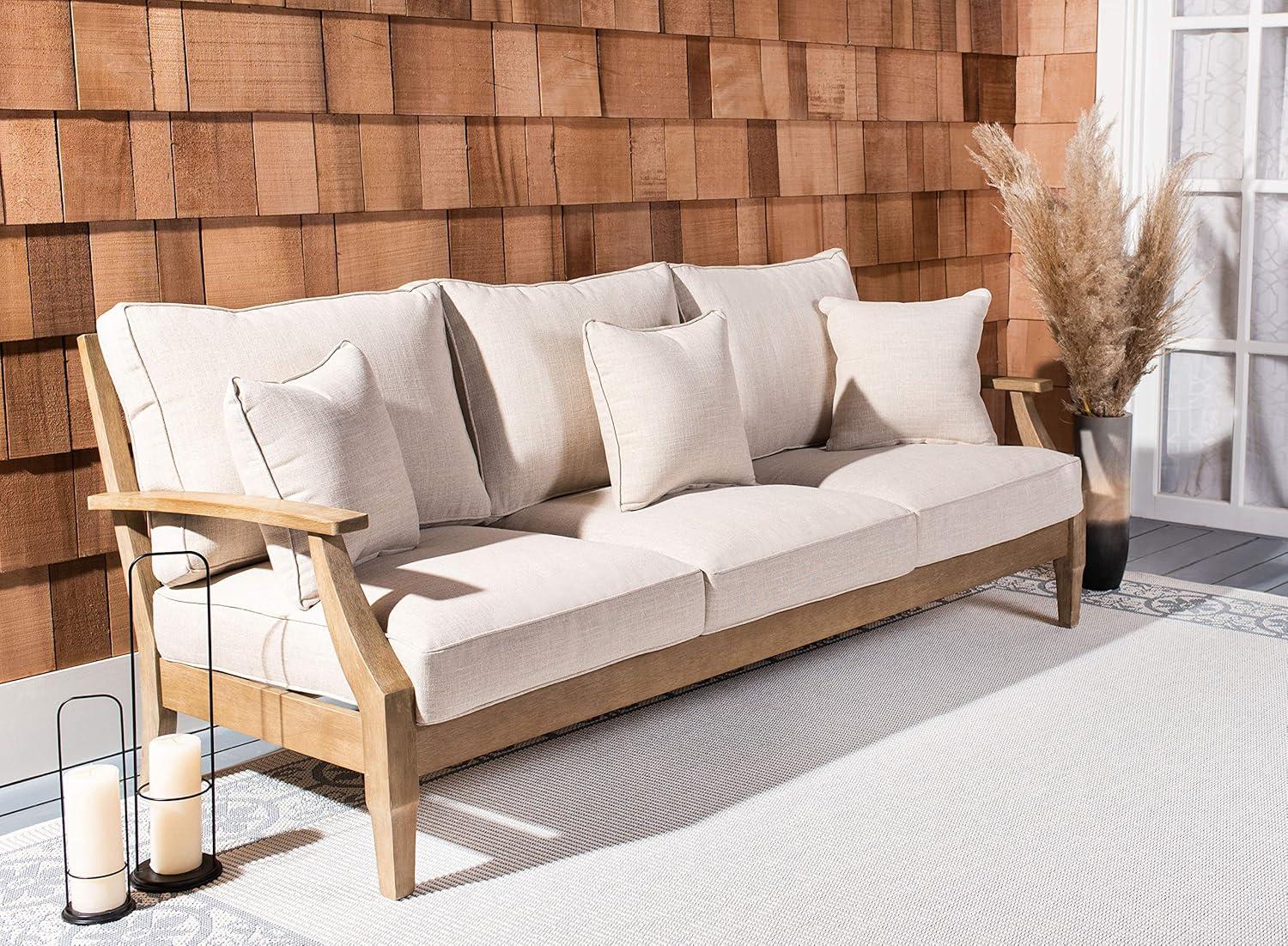 image:imageSafavieh Couture Patio Martinique Natural and White Wood Outdoor Sofa NaturalWhiteNaturalWhite