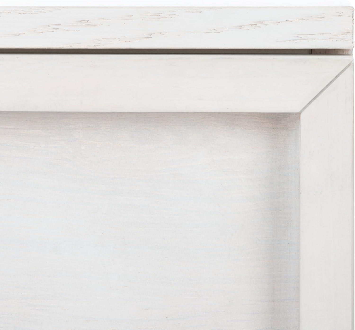 image:imageSafavieh Couture Zeus Natural 2drawer Storage NightstandWhite Washed