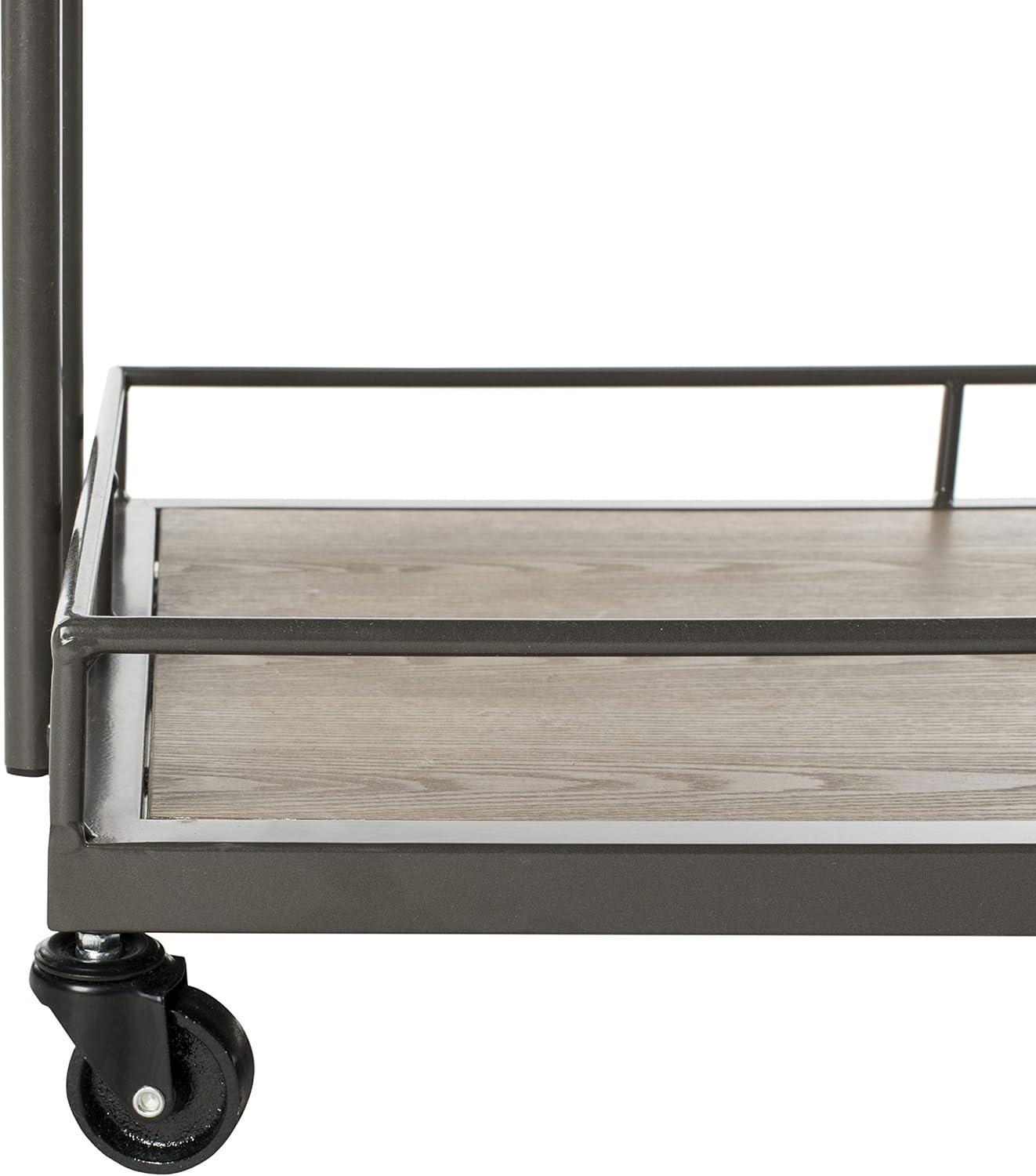 image:imageSafavieh Dawson Bar Cart Rustic OakWhiteRustic Oak Gunmetal